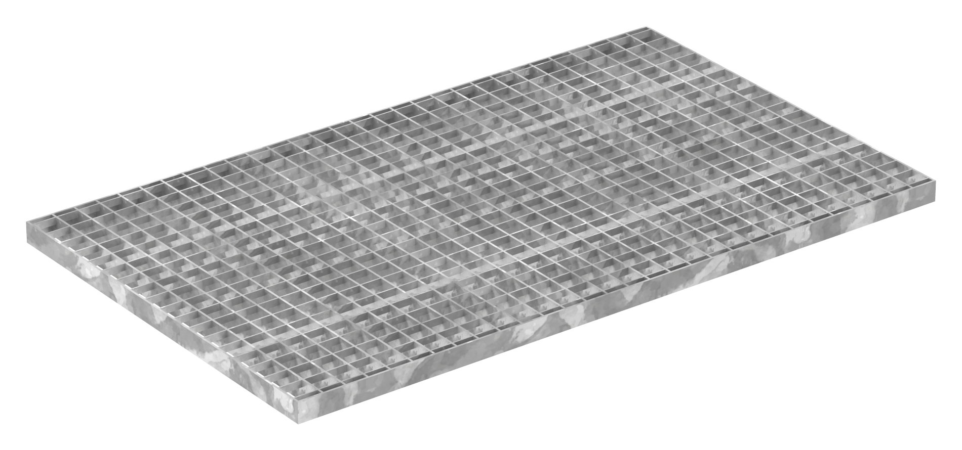 Industrie-Gitterrost - Masse- 600x1000x30 mm; MW 30-30 mm; 30-3 mm - S235JR -St37-2- im Vollbad feuerverzinkt-21-6010030303.7