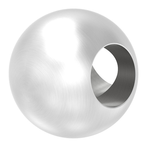 Kugel - Ø 25 mm - mit 2 x 90° Bohrungen 12-2 mm - V2A-11-4050.4