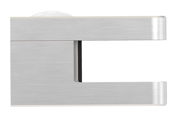 Glasklemme V2A 45 x 45 x 26 mm gerade mit AbZ inkl- Schrauben-10-3000.4ABZ