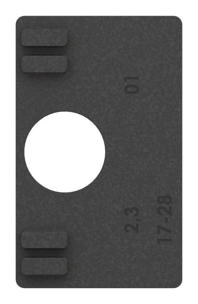 1 Paar Gummis zu Glasklemme 45x45x26 mm AbZ fuer 10-76 Glas VSG-10-3012.0ABZ