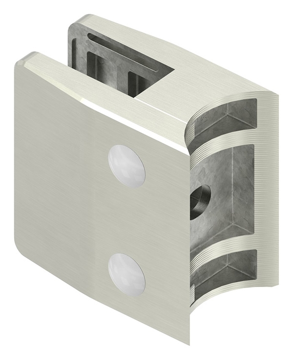 Glasklemme 55x65x37-5 mm AbZ fuer Anschluss Ø 42-4 mm Edelstahleffekt-10-3242ABZ.2