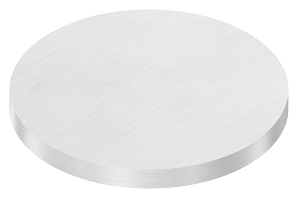 Ronde - Masse- Ø 120x10 mm - mit Laengsschliff - V2A-11-2243-10.4