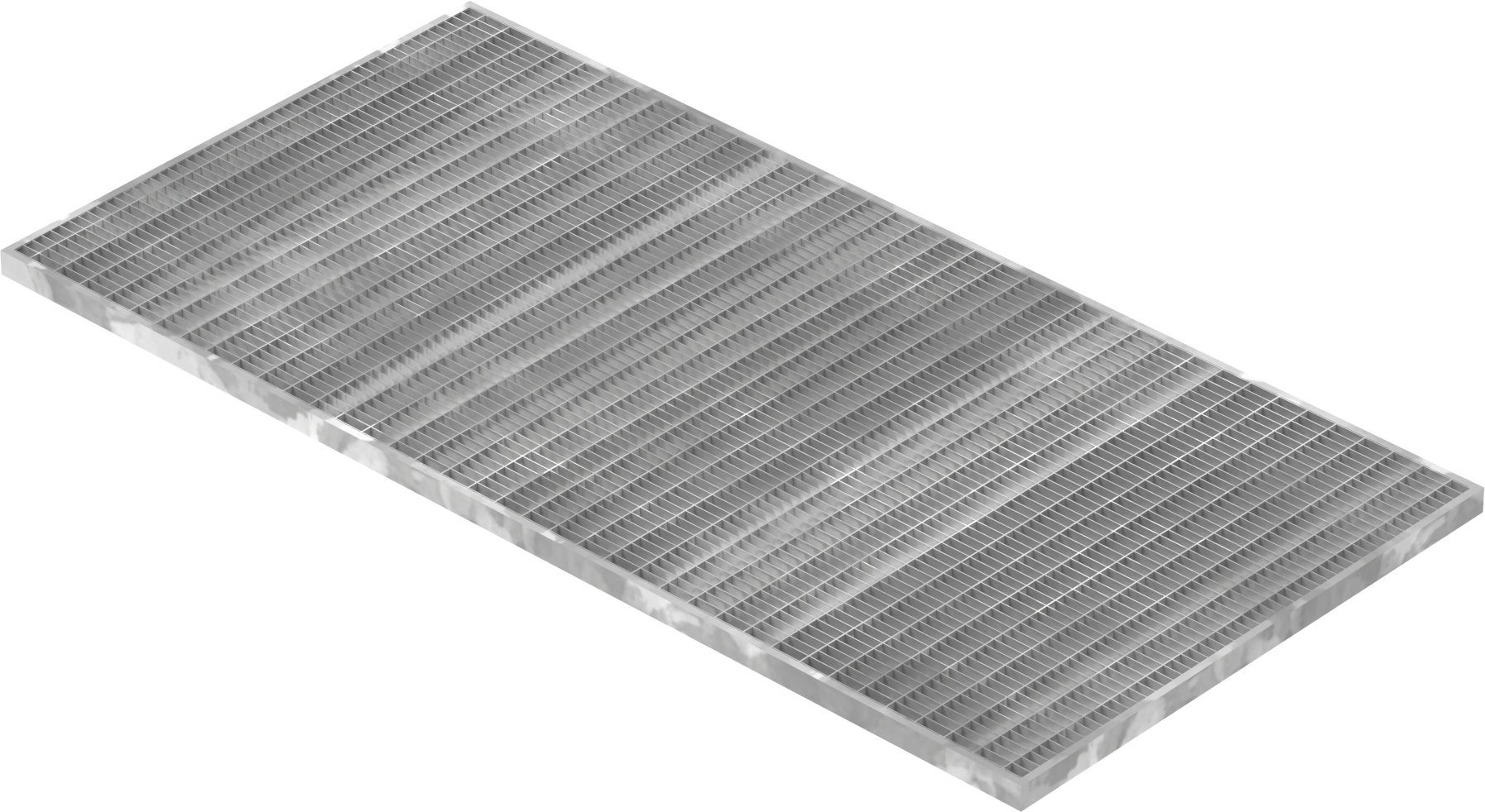 Lichtschachtrost Baunormrost - Masse-  590x1190x25 mm 30-10 mm - aus S235JR -St37-2- im Vollbad feuerverzinkt-23-591193125.7