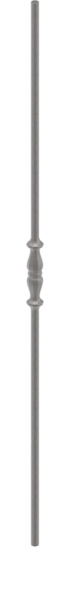 Zwischenstab - Laenge- 900 mm - Material- 12 mm - rund- gehaemmert - Stahl S235JR- roh-30-1111.8