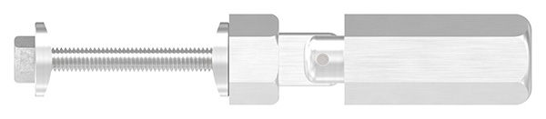 Gewindeterminal mit Gelenk - Fuer Seil Ø 8 mm - zur Selbstmontage fuer Pfosten Ø 42-4 mm - V2A-11-2903.4