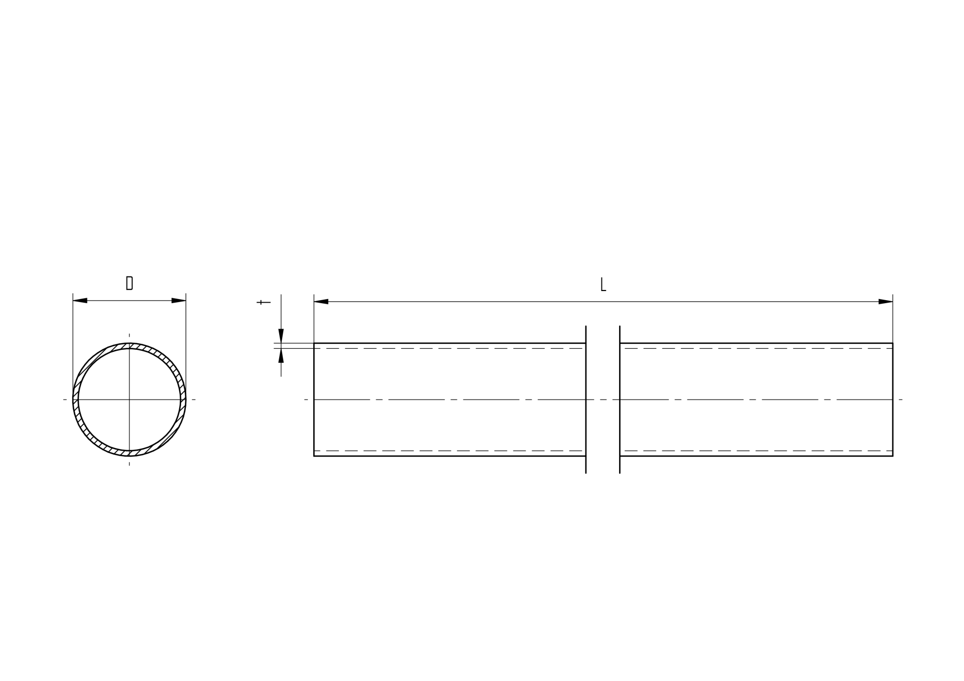 Edelstahlrohr AISI 304 42-4 x 2 mm 6000 mm nahtgeschliffen-89-11A424X26000-A.4