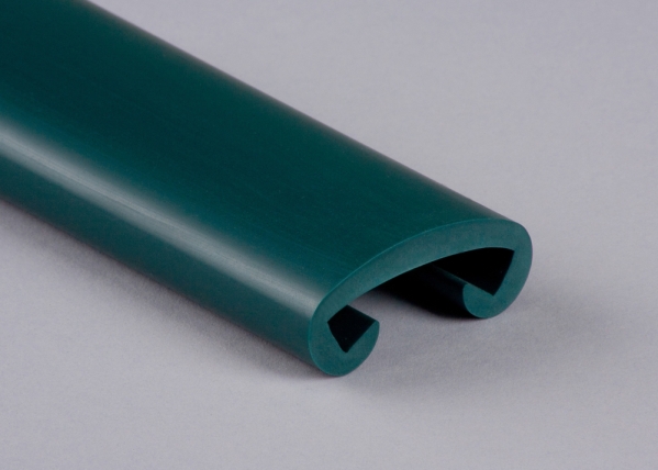 Kunststoffhandlauf fuer 40 x 8mm- blaugruen- 25 Meter-88-11F408.021
