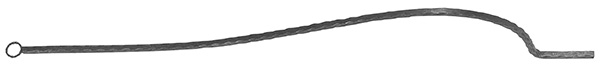 Bauchstab - Laenge- 1000 mm - Material- 12x12 mm - Stahl S235JR- roh-30-1184.8