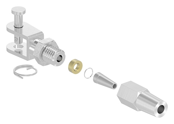 Gabelterminal zur Selbstmontage - Fuer Seil Ø 3 mm - V4A-11-2736.1