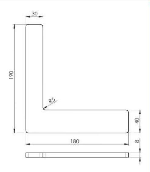 Ankerplatte Stahl roh 100 x 100 x 10 mm fr Laufwagen H-34-89-11H34BK-A.4