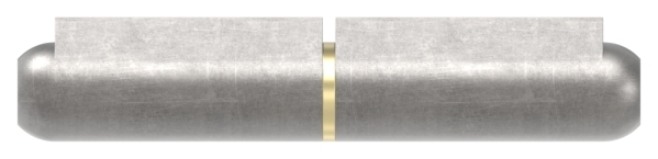 Anschweissband Stahl roh mit Messingring L = 100 mm Rollen-Ø 16 mm Stift-Ø 10 mm-88-1156515-ST.100