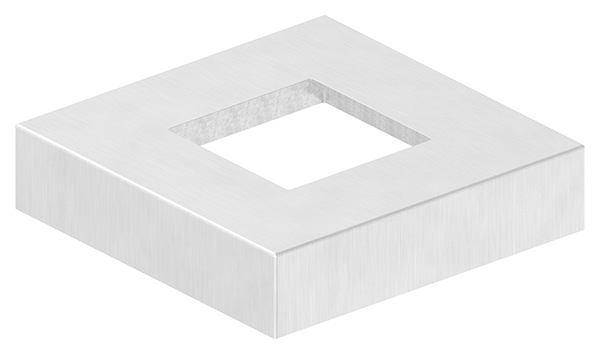 Abdeckrosette 109x109x25 mm fuer Vierkantrohr 50x50 mm V4A-11-2533.1