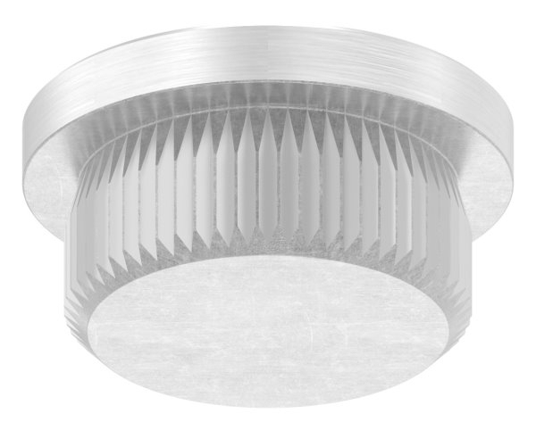 Einsteckkappe Edelstahl V2A fuer Rohr Ø 21-3 mm Wandstaerke 2-0 mm flach zum Einschlagen-11-5016.4