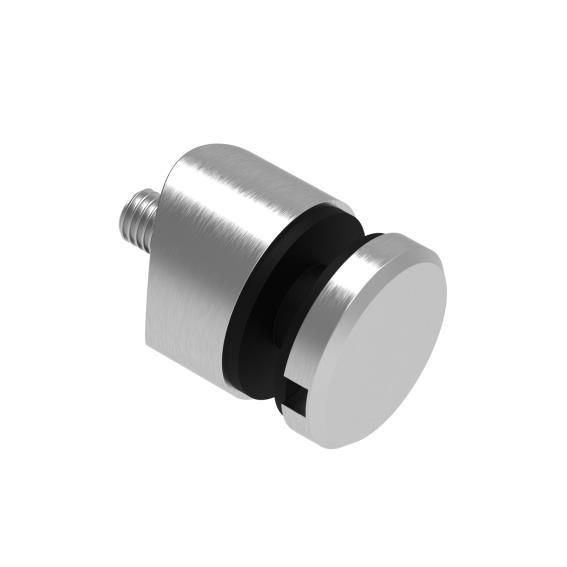 Glasklemme Edelstahl AISI 304 fuer Glas 6-12-76 mm Pfosten D33-7 mm Loch 15 mm Schliff-89-11A0746033-A.4