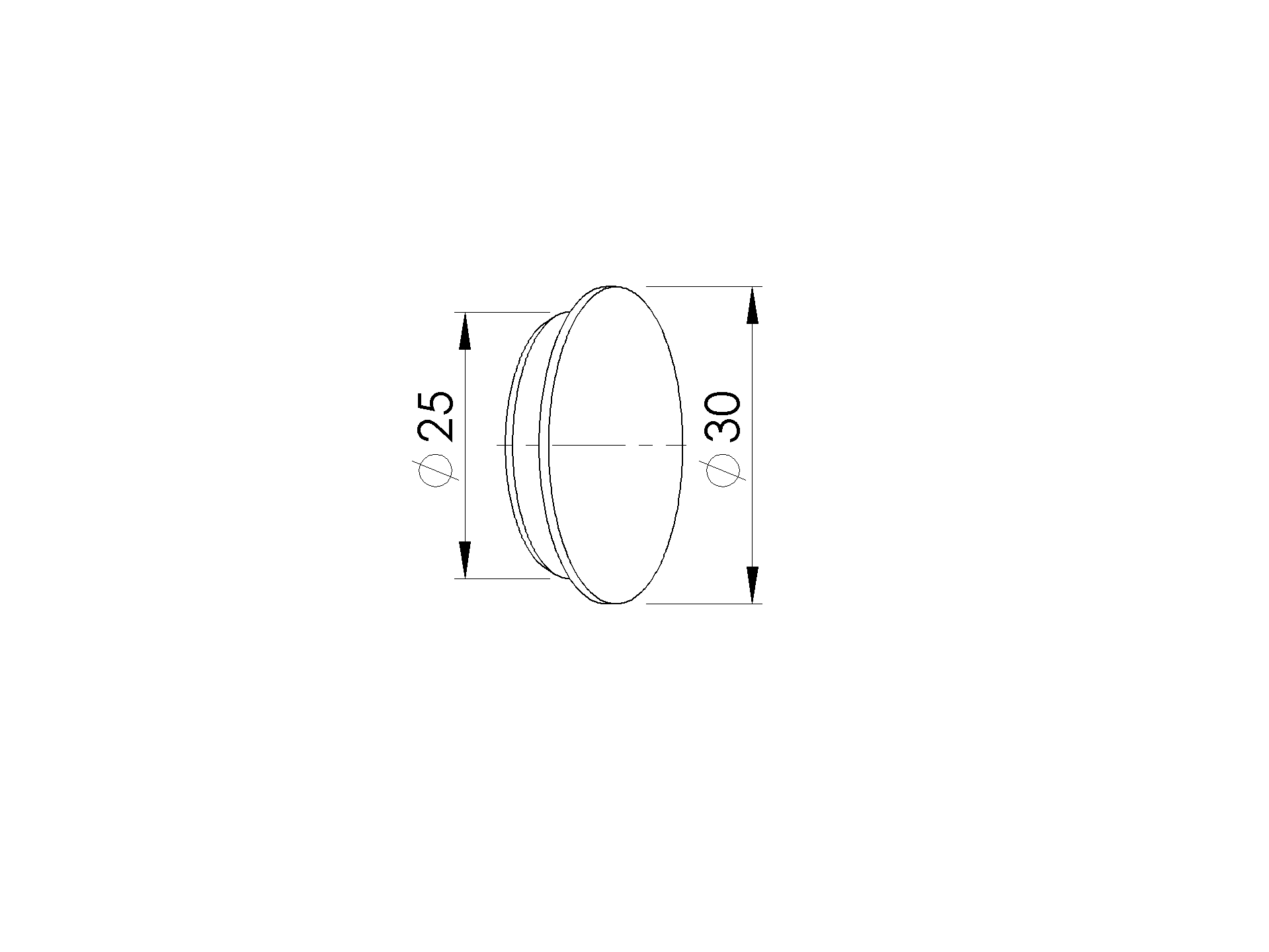 Endkappe Aluminium D28mm Satin-ELOX-89-11AL0005007-A.4