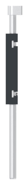 Bodenriegel mit Laenge 490mm- zum Anschrauben- RAL 7016-88-1156710-ALU.7016