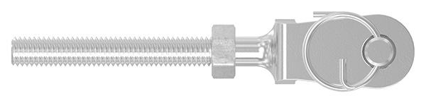 Gabelterminal Edelstahl V4A M5 Aussengewinde rechts-88.11100058005