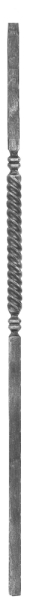 Anfangsstab - Laenge- 1200 mm - Material- 25x25 mm - Stahl S235JR- roh-30-1005.8