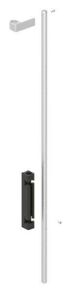 Bodenriegel XL mit Laenge 1000mm- zum Anschrauben- RAL 6009 tannengruen-88-1156711-ALU.6009