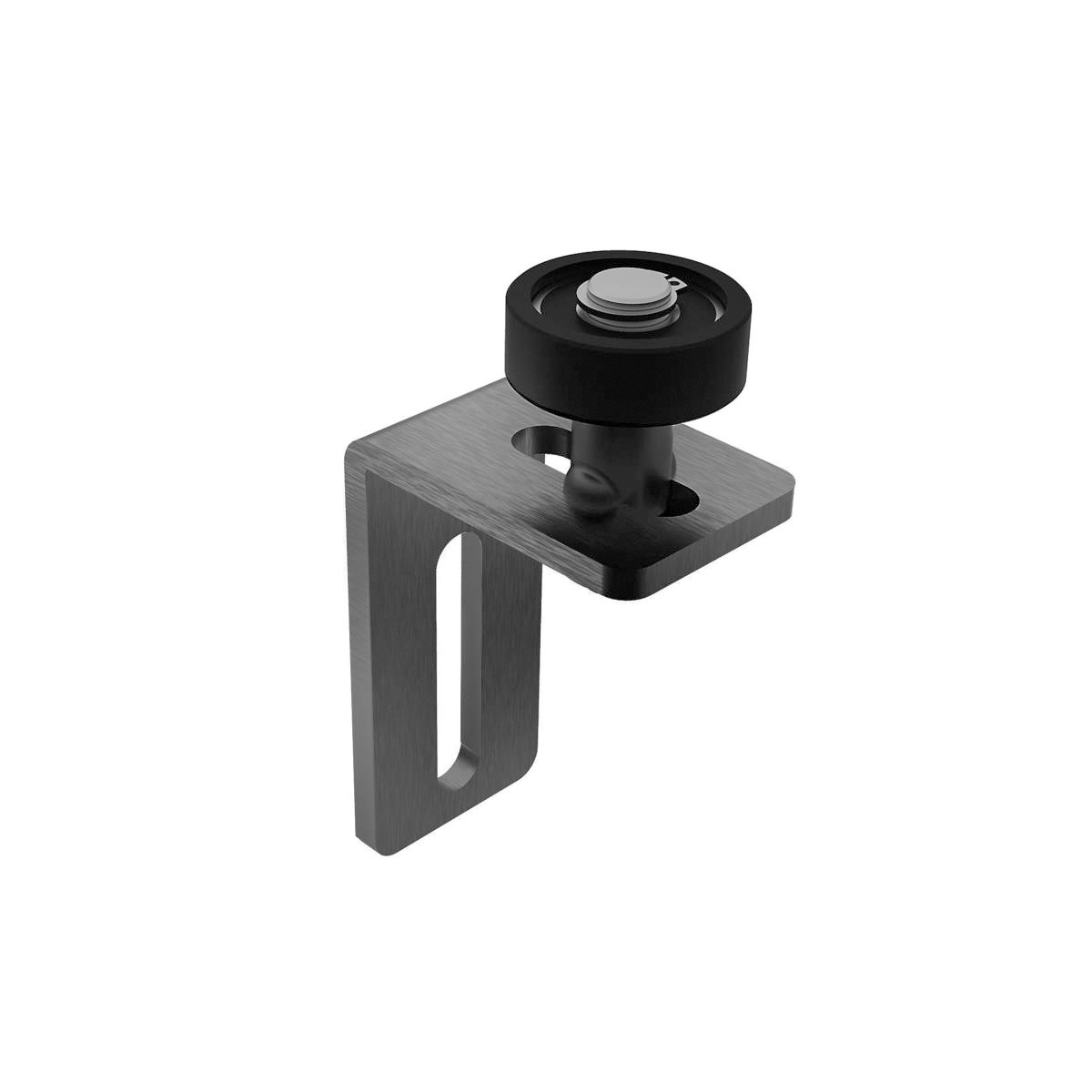 Fuehrungsrolle mit Befestigungswinkel Stahl - Nylon verzinkt RAL 7016 Anthrazit-89-11H53R7016-A.4