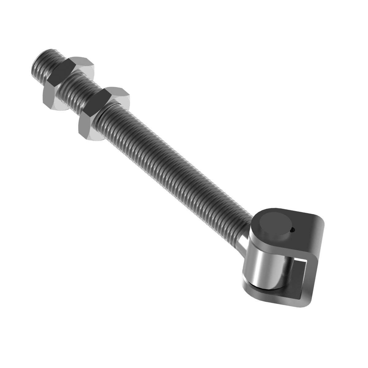 Regulierbares Torband V2A M16 - 54-167 mm mit langem Gewinde-89-11D867M16-A.4