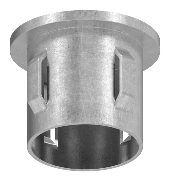 Stahlstopfen flach - fuer Rundrohr Ø 33-7x1-8-2-2 mm - Stahl S235JR- roh-30-2910.8