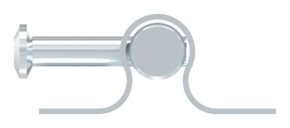 Torriegel - Laenge- 100 mm - verzinkt - zum Anschrauben-30-3857.8