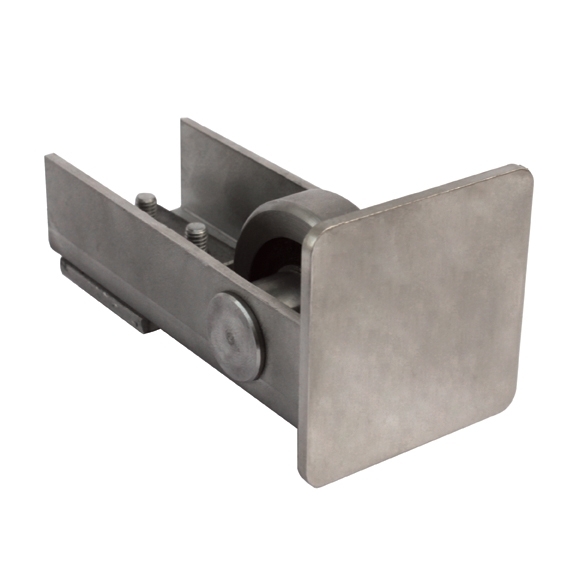 Auflaufrolle Edelstahl V2A fr Vierkantrohr 60x60 mm mit Nylonrolle-89-11H814N60X60-A.4