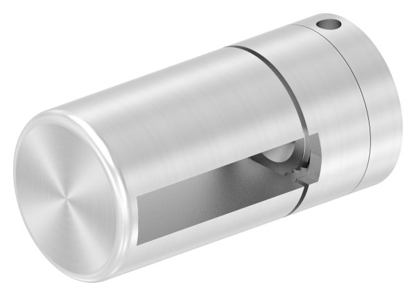 BRENK-fix® Grundhalter fuer Flachstaebe 40 x 8mm- ALU-88-11BR-F408M8.ALU