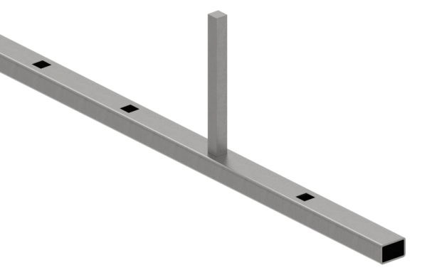 Rechteckrohr - Masse- 30x20x2 mm - Laenge- 3000 mm - Stahl S235JR- roh-30-2101.8