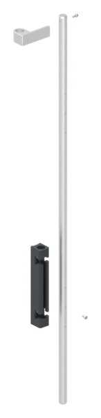 Bodenriegel XL mit Laenge 1000mm- zum Anschrauben- RAL 7016-88-1156711-ALU.7016