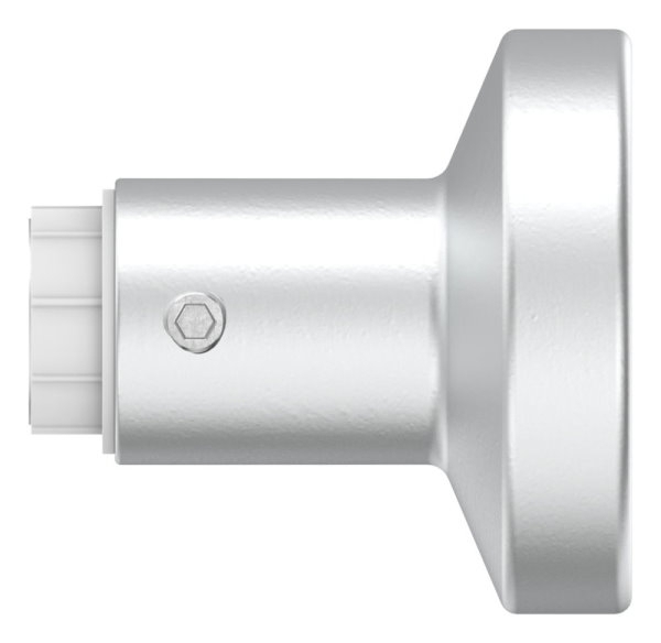 Tuerknopf Aluminium Lochteil gerade matt gebuerstet-12-3021.6