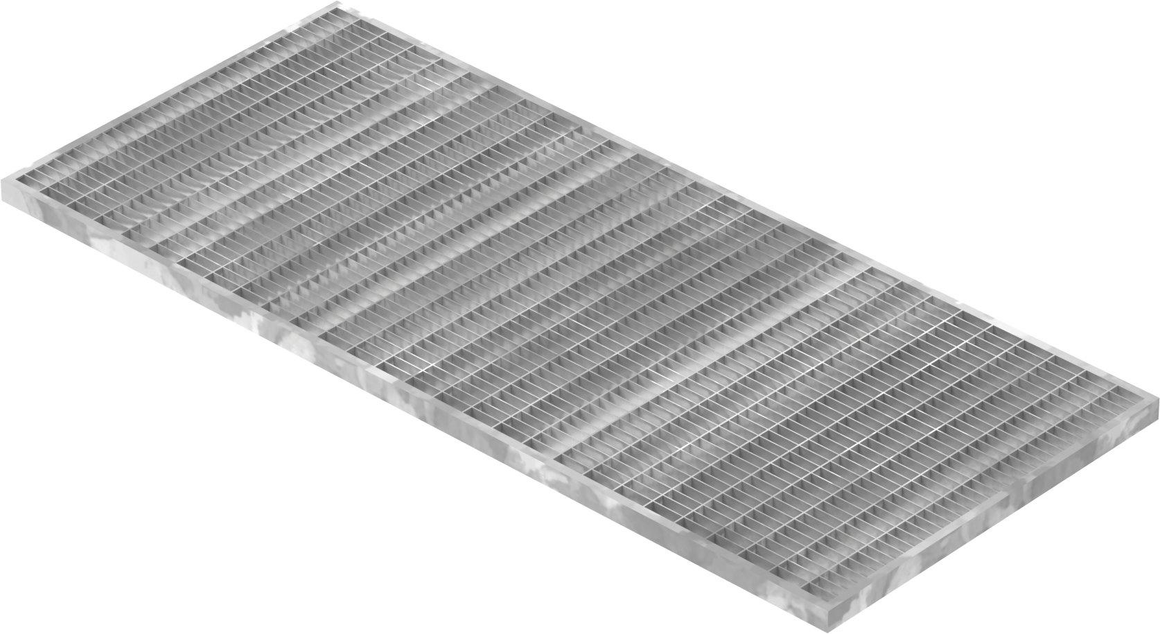 Lichtschachtrost Baunormrost - Masse-  390x890x20 mm 30-10 mm - aus S235JR -St37-2- im Vollbad feuerverzinkt-23-39893120.7