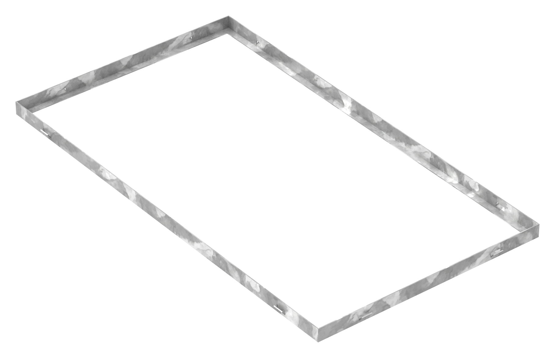 Zarge - Masse- 500x900x28 mm - fuer Rosthoehe 25 mm - aus S235JR -St37-2- bandverzinkt-23-509025.7