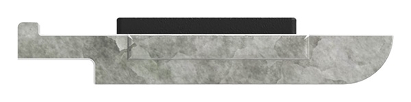 1 Sicherungsboden zu Glasklemme 45x45x26 mm AbZ Edelstahleffekt-10-3013.2ABZ