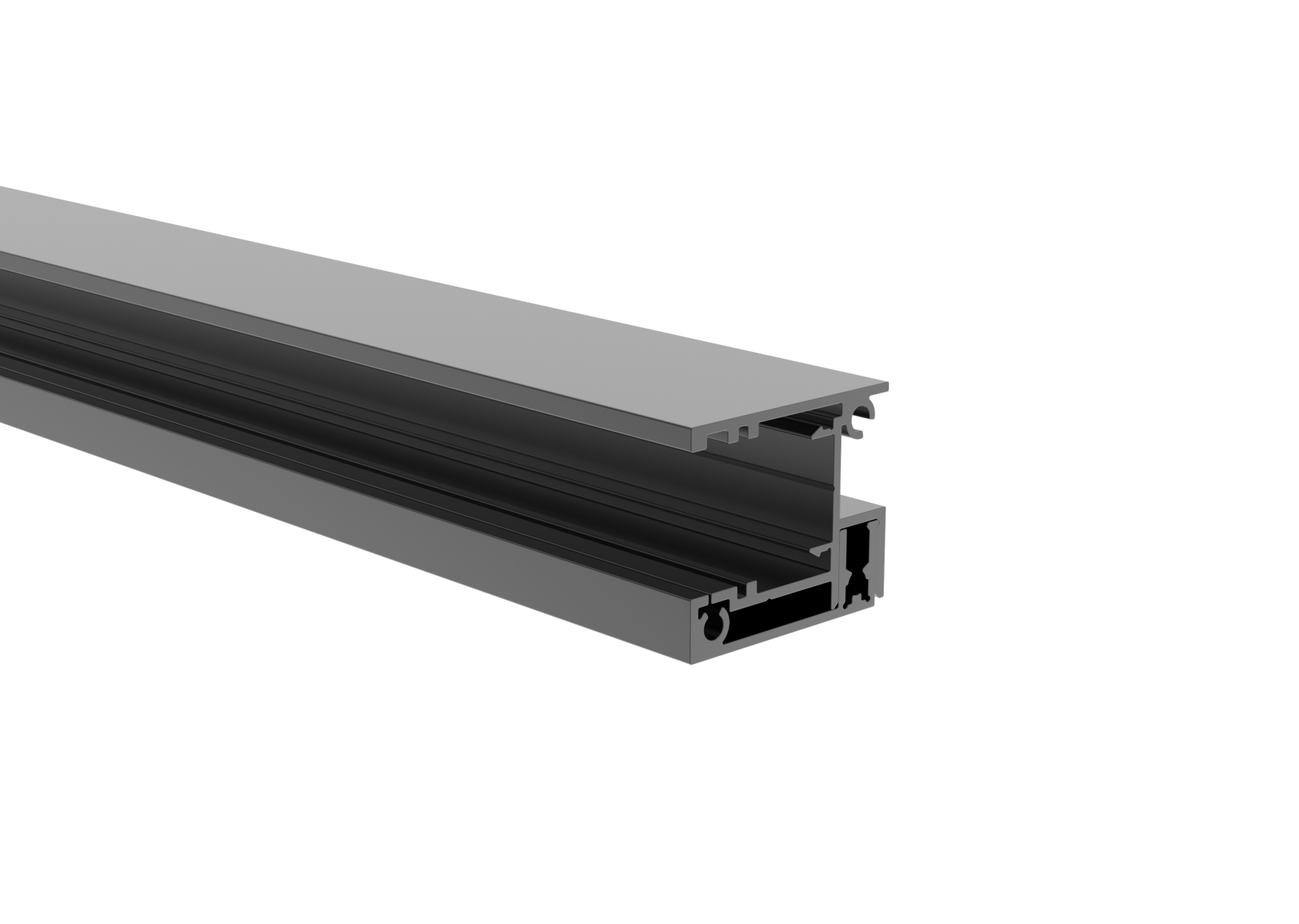 Zaunadapter Aluminium 40x34 mm 1-7 m fuer 20mm Fuellungen Anthrazit RAL 7016-89-11FGA201700R7016-A.4