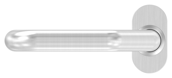 Tuerdruecker-Paar V2A Edelstahl 8mm Stift fuer 30-60mm Kastendicke feststehend links-88-11203-VA-F.L