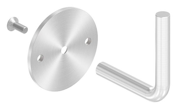 Handlaufhalter Ronde 70 x 4 mm mit Buegel 12 mm V2A-11-2010.4