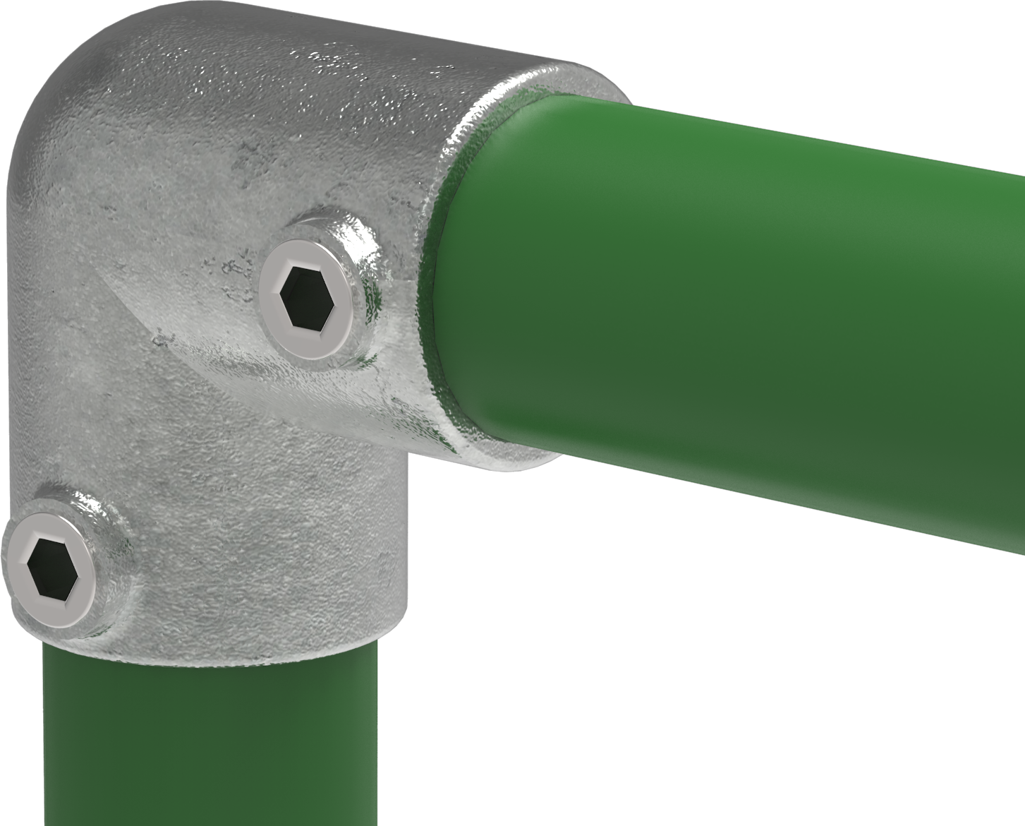 Rohrverbinder - Bogen 90° - 125D48 - 48-3 mm - 1 1-2- - Feuerverzinkt u. Elektrogalvanisiert-125D48
