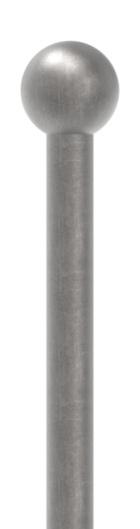 Zaunstab - Laenge- 1000 mm - Material Ø 12 mm - Kugel Ø 25 mm - Stahl S235JR- roh-30-1221.8