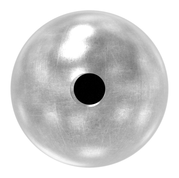 Kugel Ø 25 mm - massiv glatt - mit Gewinde M6 - Stahl S235JR- roh-30-2731.8