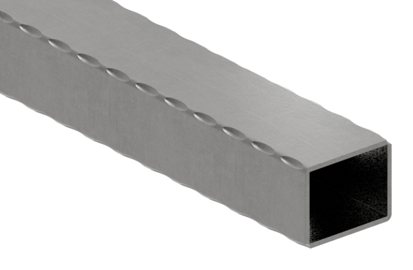 Rechteckrohr gehaemmert 50x40x2-5 mm 6000 mm Stahl S235JR- roh-30-1574.8