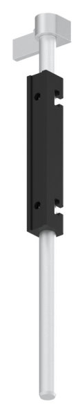 Bodenriegel mit Laenge 490mm- zum Anschrauben- RAL 9005 schwarz-88-1156710-ALU.9005