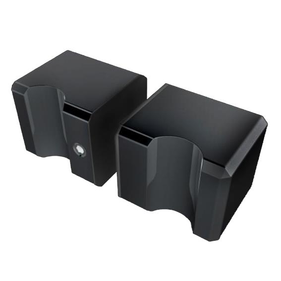 Glastuergriff Edelstahl schwarz 30x30mm- pulverbeschichtet-89-11GSBLACKM929S-A.4