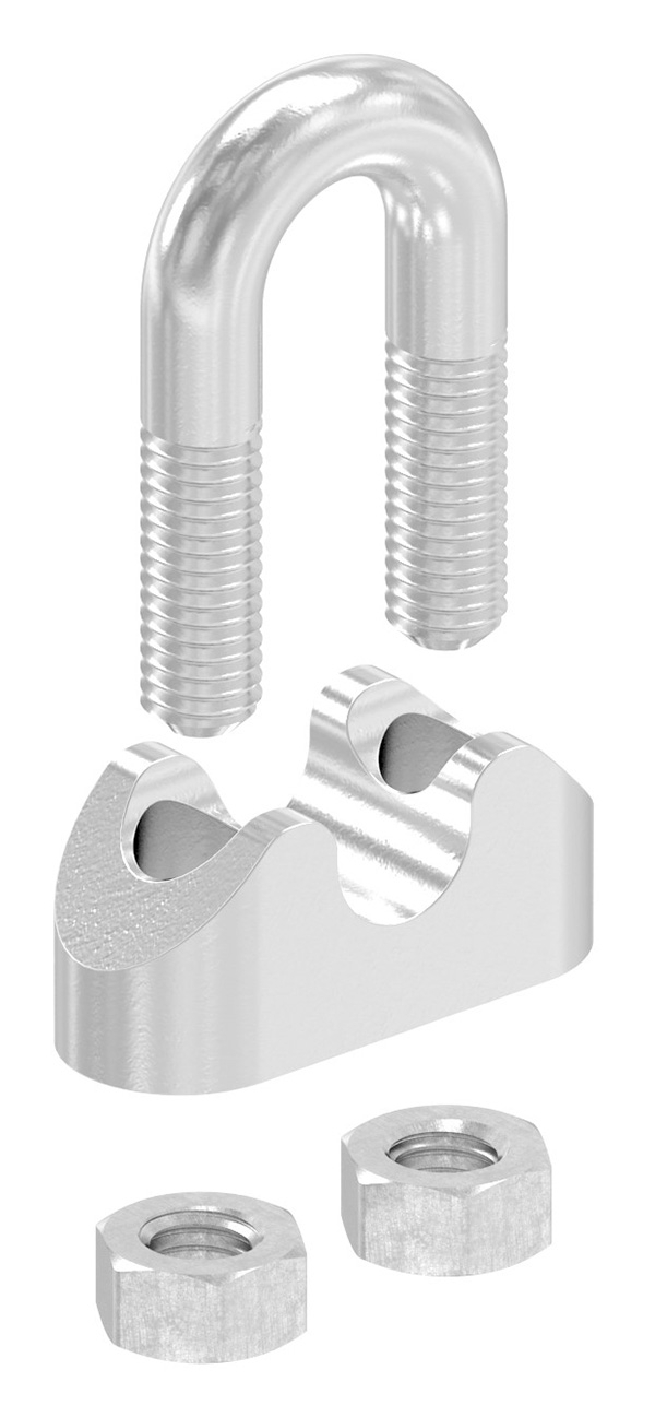 Drahtseilklemme - fuer Seil Ø- 6 mm - Gewinde- M5 - V4A-11-2912.1