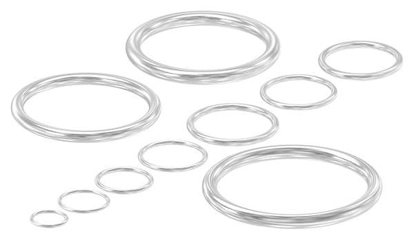 Ring Edelstahl V4A Ø 31 mm aus Rundmaterial Ø 3 mm verschweisst elektropoliert-88.11100053320