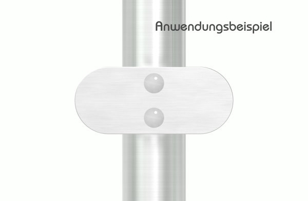 Sichtschutz Mittelglasklemme Mod- 25- in V2A-88-1125-MK.V2A