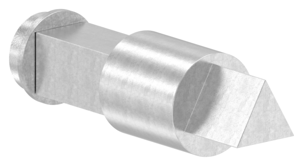 Spezialstift Edelstahl V2A Dreikant 8 mm mit Befestigungsschraube M5-88-118093.8