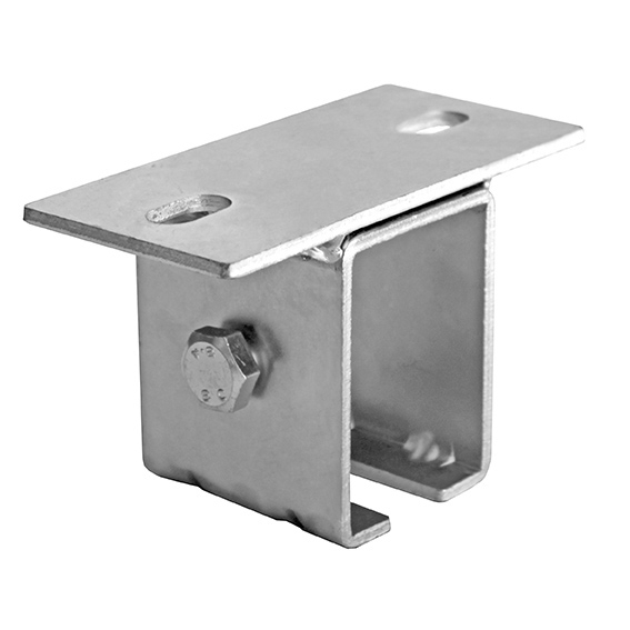 Oberhalter Stahl verzinkt fuer Profil 42x54 mm mit Langloch-89-11H47V42X54-A.4