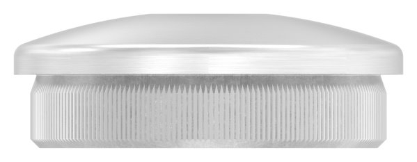 Einsteckkappe V2A fuer Rohr Ø 42-4x2-0mm mit 12-1mm Bohrung- gewoelbt-11-5081.4